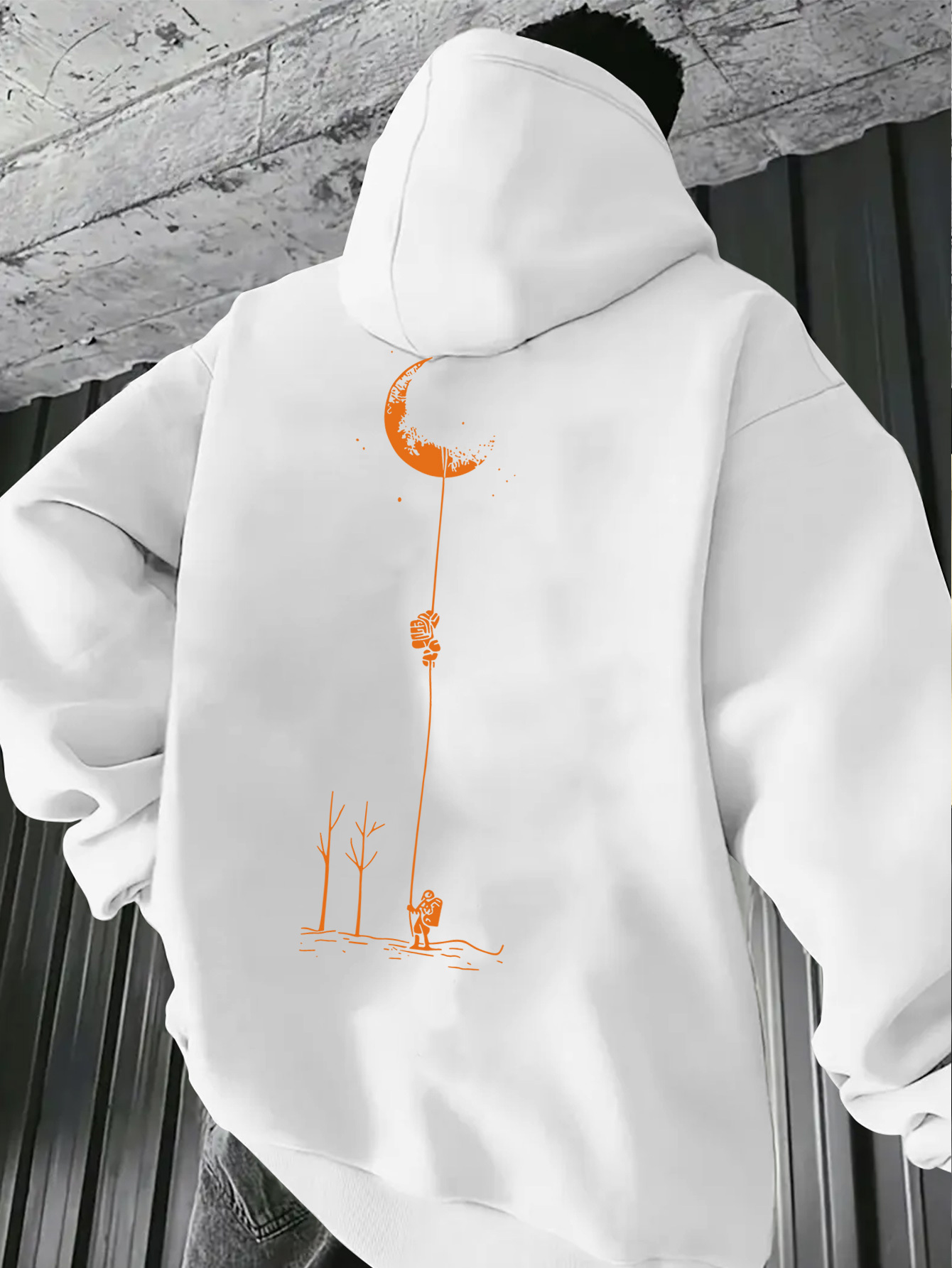 Outdoor Sport Drawing - سترة رياضية رجالية بغطاء للرأس، مناسبة