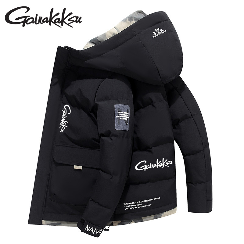 Outdoor Sport Jacket - سميكة مقنعين سترة الصيد ، سترة