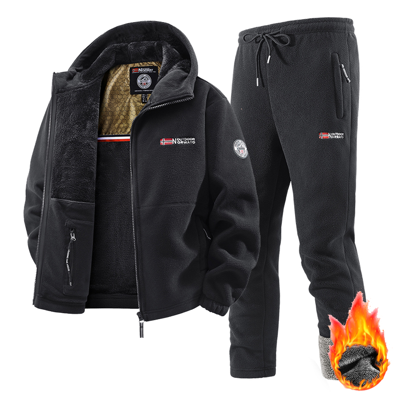 Outdoor Sport Jacket - طقم ملابس رياضية شتوية جديد للرجال،