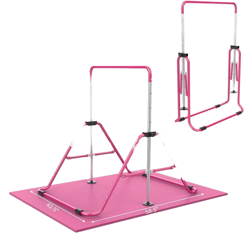 Gymnastic Bar Home - قضيب رياضي قابل للتعديل للأطفال، معدات