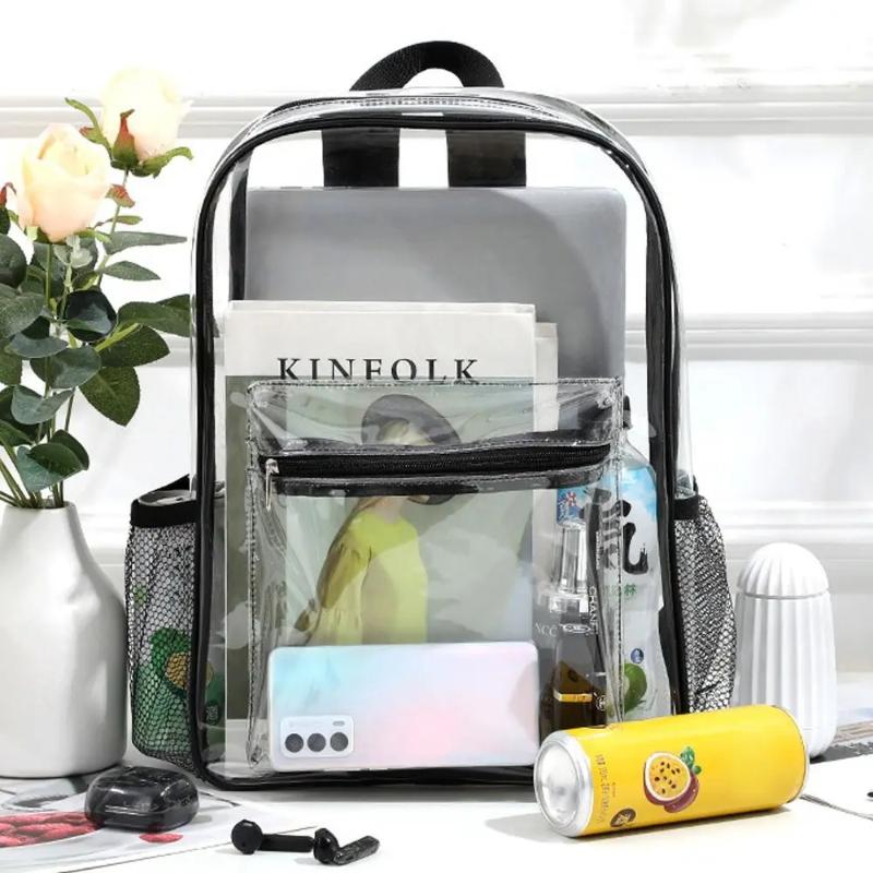 Outdoor Sport Backpack - حقيبة ظهر شفافة من PVC للرياضات