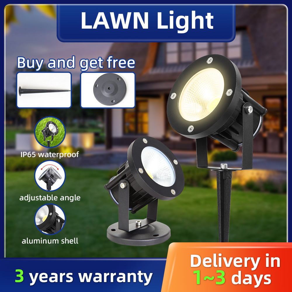 مصباح حديقة LED GU10، إضاءة خا - مراجعة Outdoor Spotlight وسعره