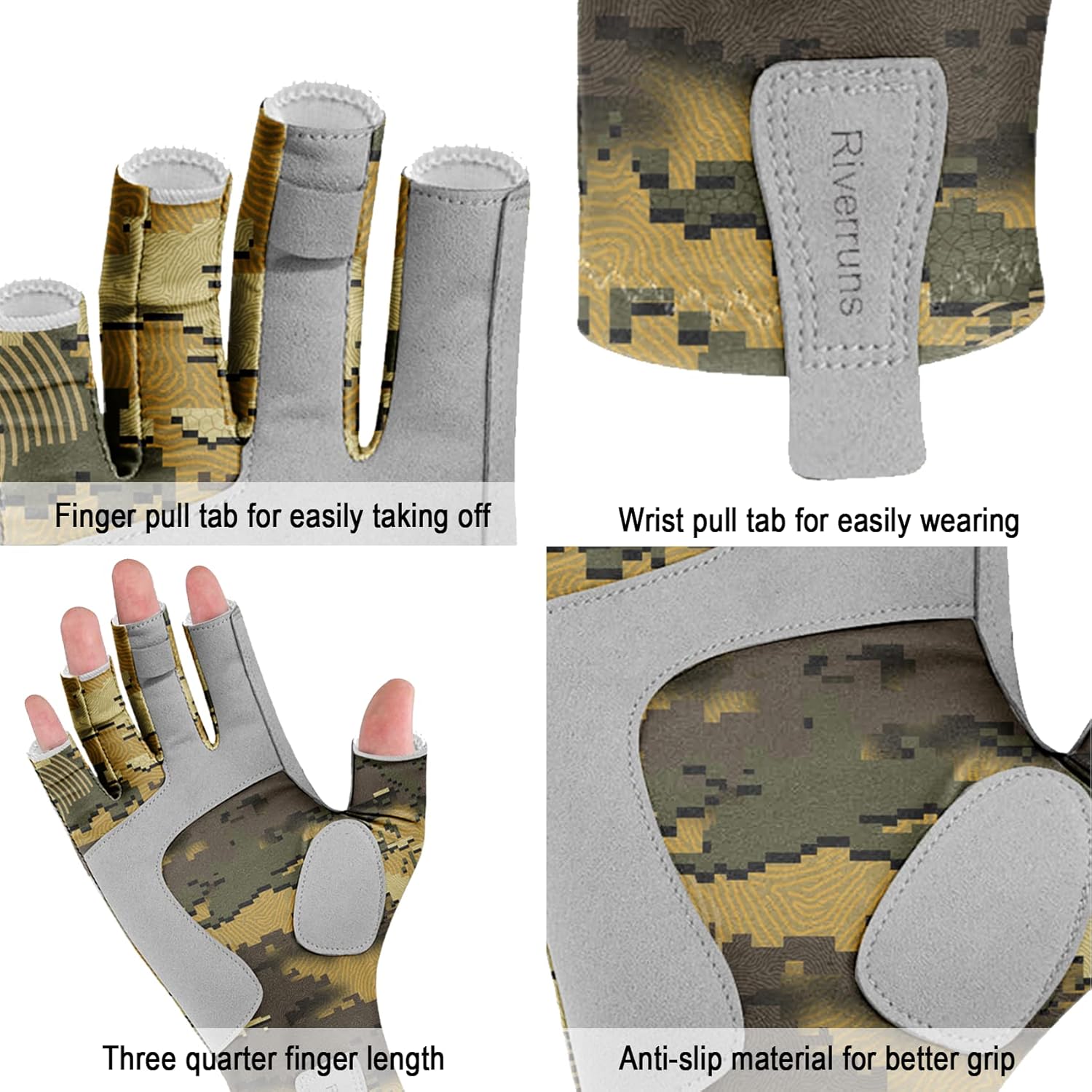 Aventik UPF50 + قفازات الصيد ب - مراجعة Outdoor Sport Gloves وسعره