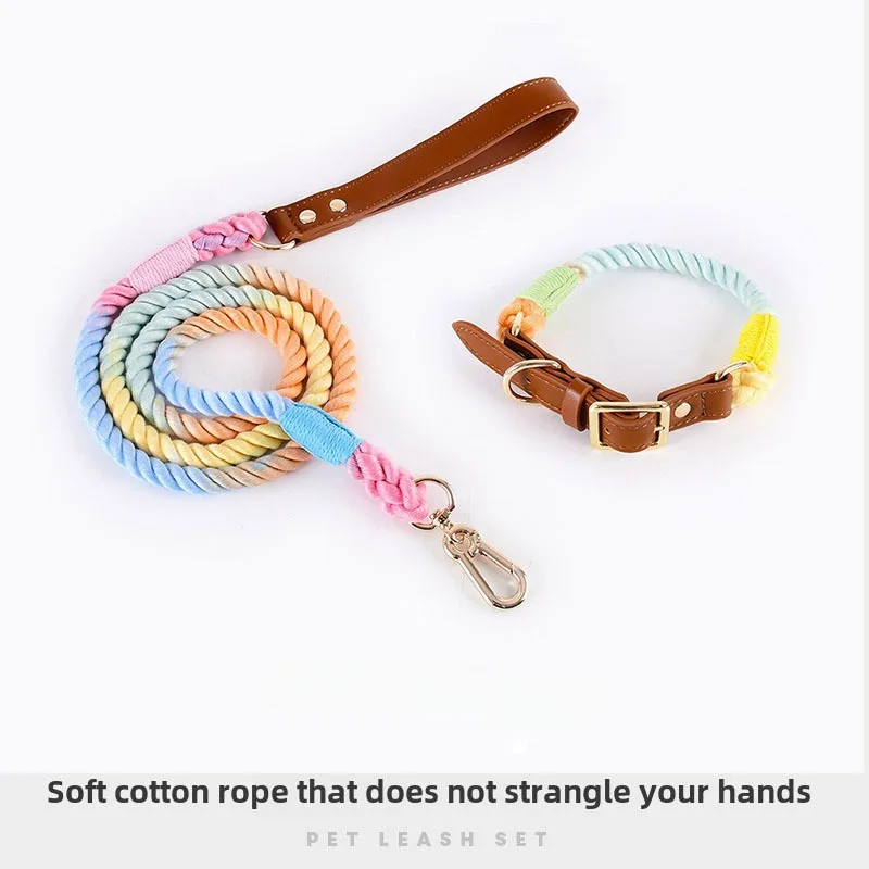 Loudik المنسوجة القطن حبل كلب  - مراجعة Headcollar Rope Set وسعره