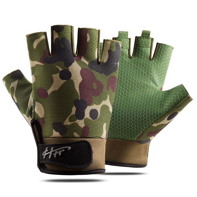 1 زوج الصيد قفازات نصف الاصبع  - مراجعة Outdoor Sport Gloves وسعره